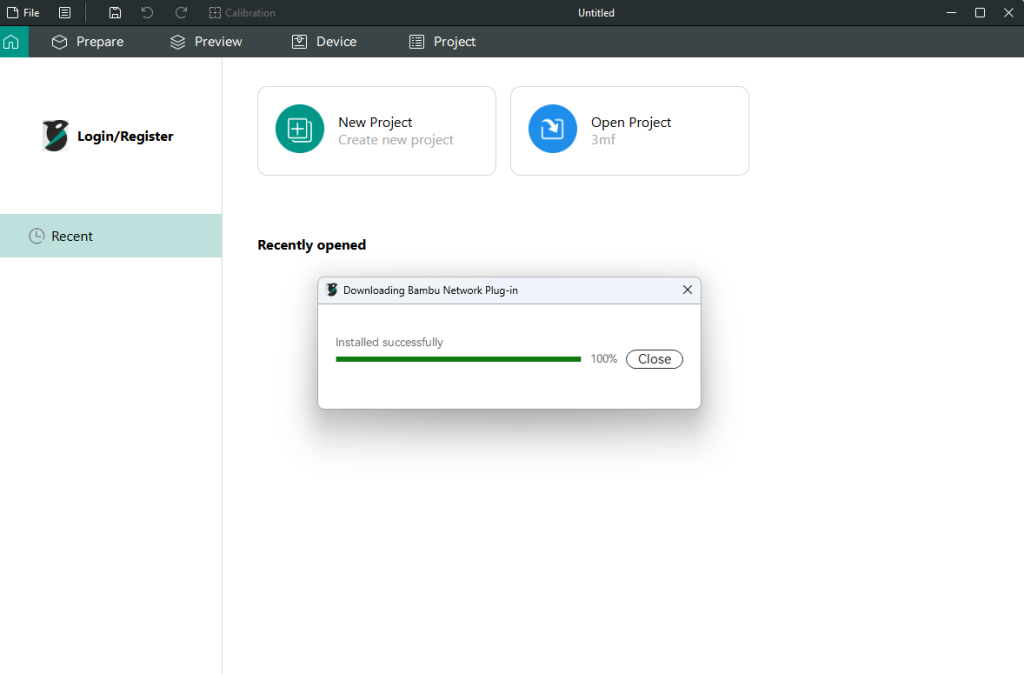 Orca Slicer Master Guide 8 Network Sucessful Install