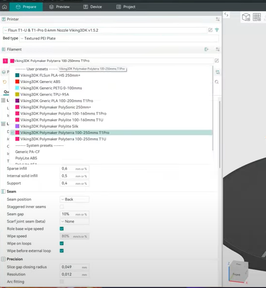 How to Load ini Profiles in Orca Slicer 3 Import File ini